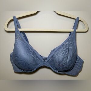 ThirdLove 24/7‎ Lace Balconette Bra Blue Size 40C Underwire Support pretty sexy